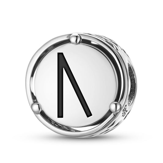 925 Sterling Silver Norse Runes Uruz Charms For Bracelets & Necklaces Pendants Beads Jewelry Fit Pan Bracelet Bible Verse Charm Prayer Faith Religious Gifts For Women
