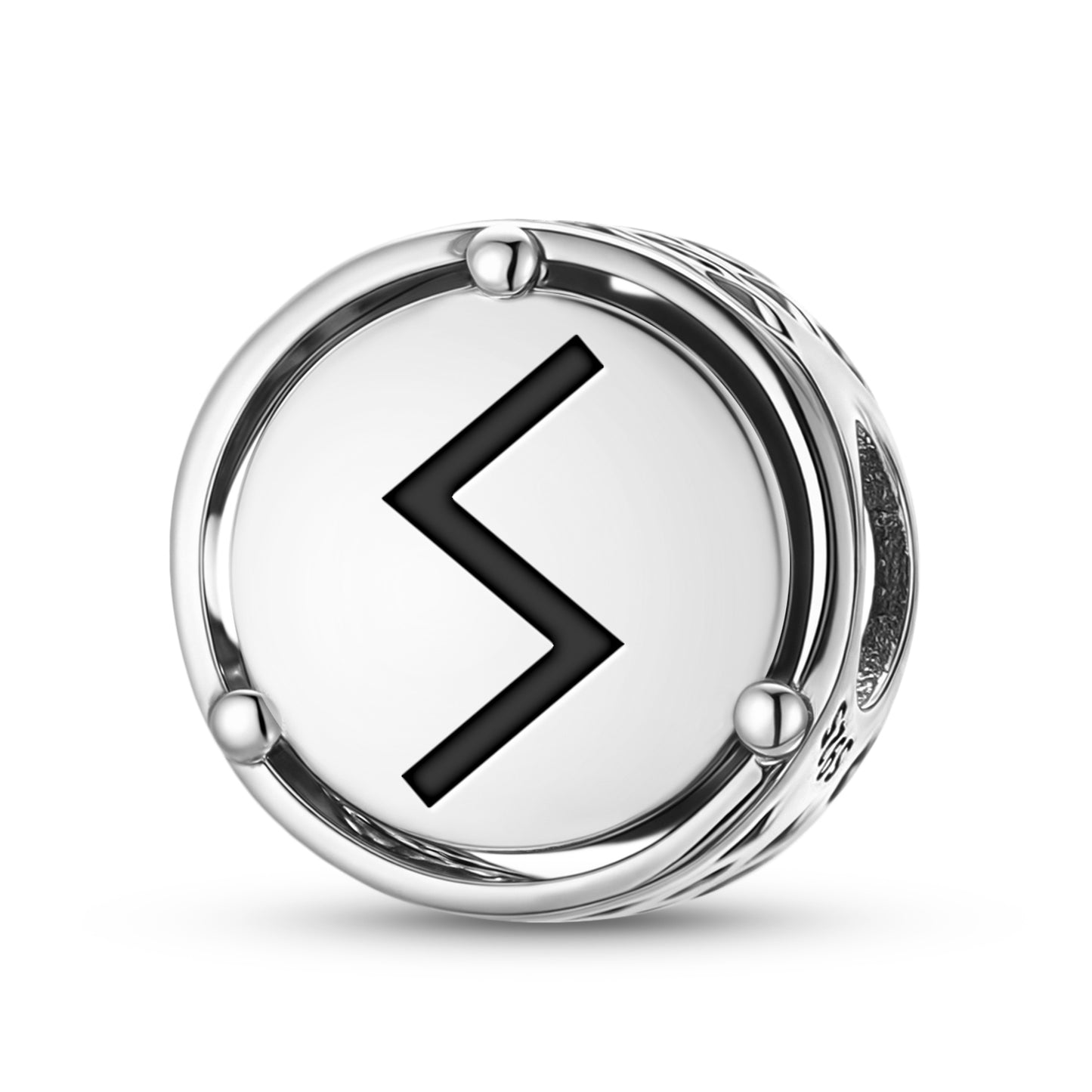 925 Sterling Silver Norse Runes Sowilo Charms For Bracelets & Necklaces Pendants Beads Jewelry Fit Pan Bracelet Bible Verse Charm Prayer Faith Religious Gifts For Women
