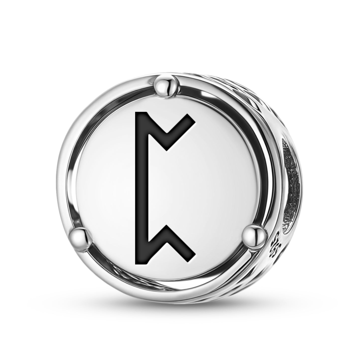 925 Sterling Silver Norse Runes Pertho Charms For Bracelets & Necklaces Pendants Beads Jewelry Fit Pan Bracelet Bible Verse Charm Prayer Faith Religious Gifts For Women