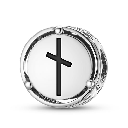 925 Sterling Silver Norse Runes Naudhiz Charms For Bracelets & Necklaces Pendants Beads Jewelry Fit Pan Bracelet Bible Verse Charm Prayer Faith Religious Gifts For Women