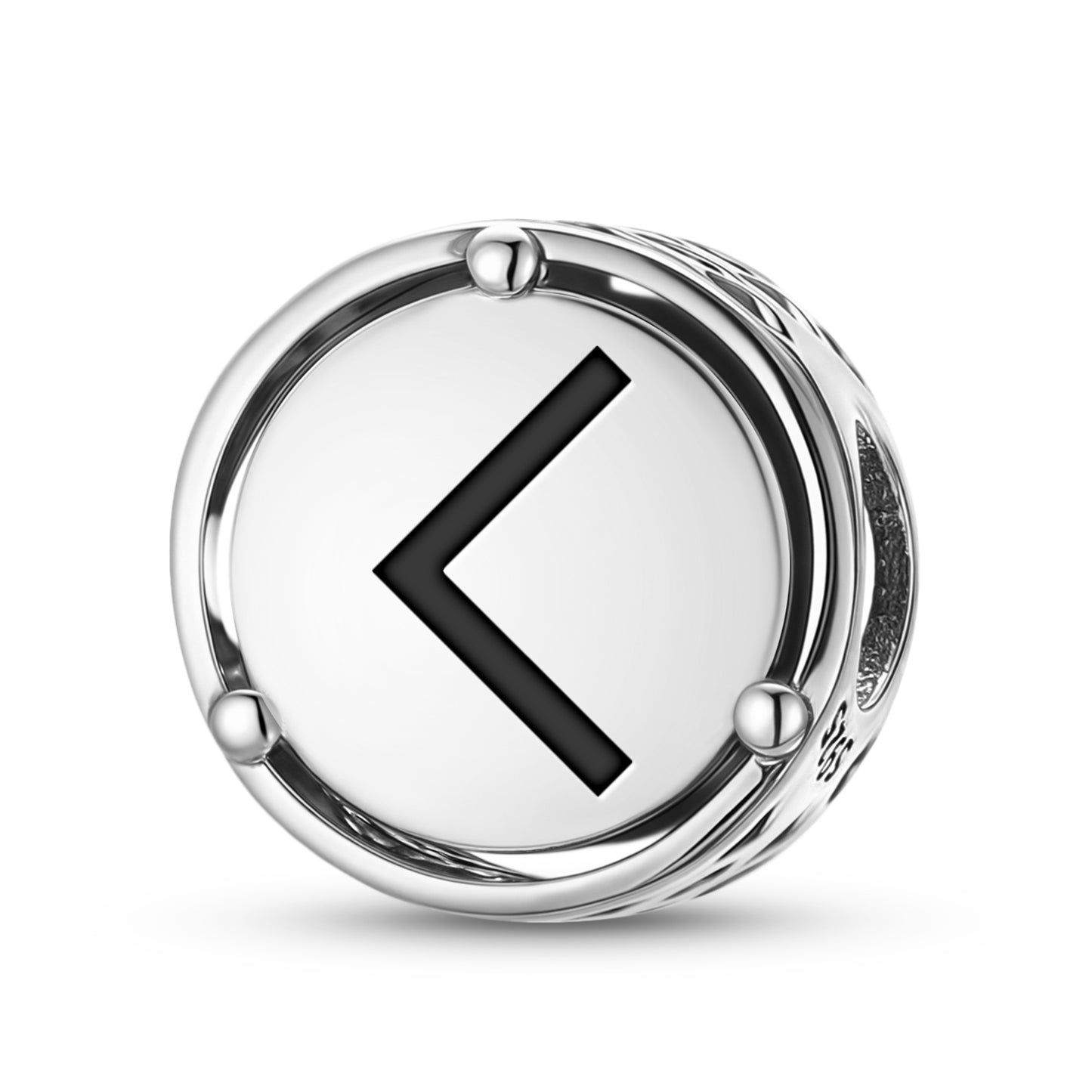 925 Sterling Silver Norse Runes Kaunan Charms For Bracelets & Necklaces Pendants Beads Jewelry Fit Pan Bracelet Bible Verse Charm Prayer Faith Religious Gifts For Women