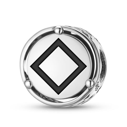 925 Sterling Silver Norse Runes Ingwaz Charms For Bracelets & Necklaces Pendants Beads Jewelry Fit Pan Bracelet Bible Verse Charm Prayer Faith Religious Gifts For Women