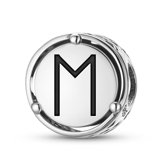 925 Sterling Silver Norse Runes Ehwaz Charms For Bracelets & Necklaces Pendants Beads Jewelry Fit Pan Bracelet Bible Verse Charm Prayer Faith Religious Gifts For Women