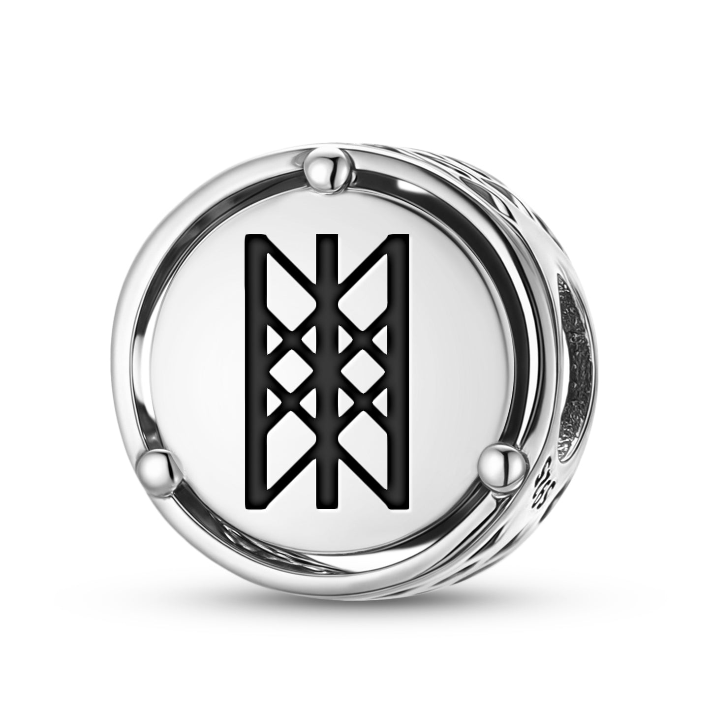 925 Sterling Silver Norse Web Of Wyrd Charms For Bracelets & Necklaces Pendants Beads Jewelry Fit Pan Bracelet Bible Verse Charm Prayer Faith Religious Gifts For Women