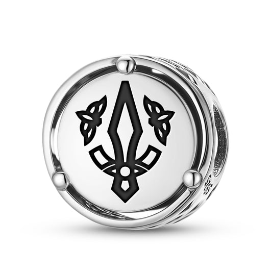 925 Sterling Silver Norse Gungnir Charms For Bracelets & Necklaces Pendants Beads Jewelry Fit Pan Bracelet Bible Verse Charm Prayer Faith Religious Gifts For Women
