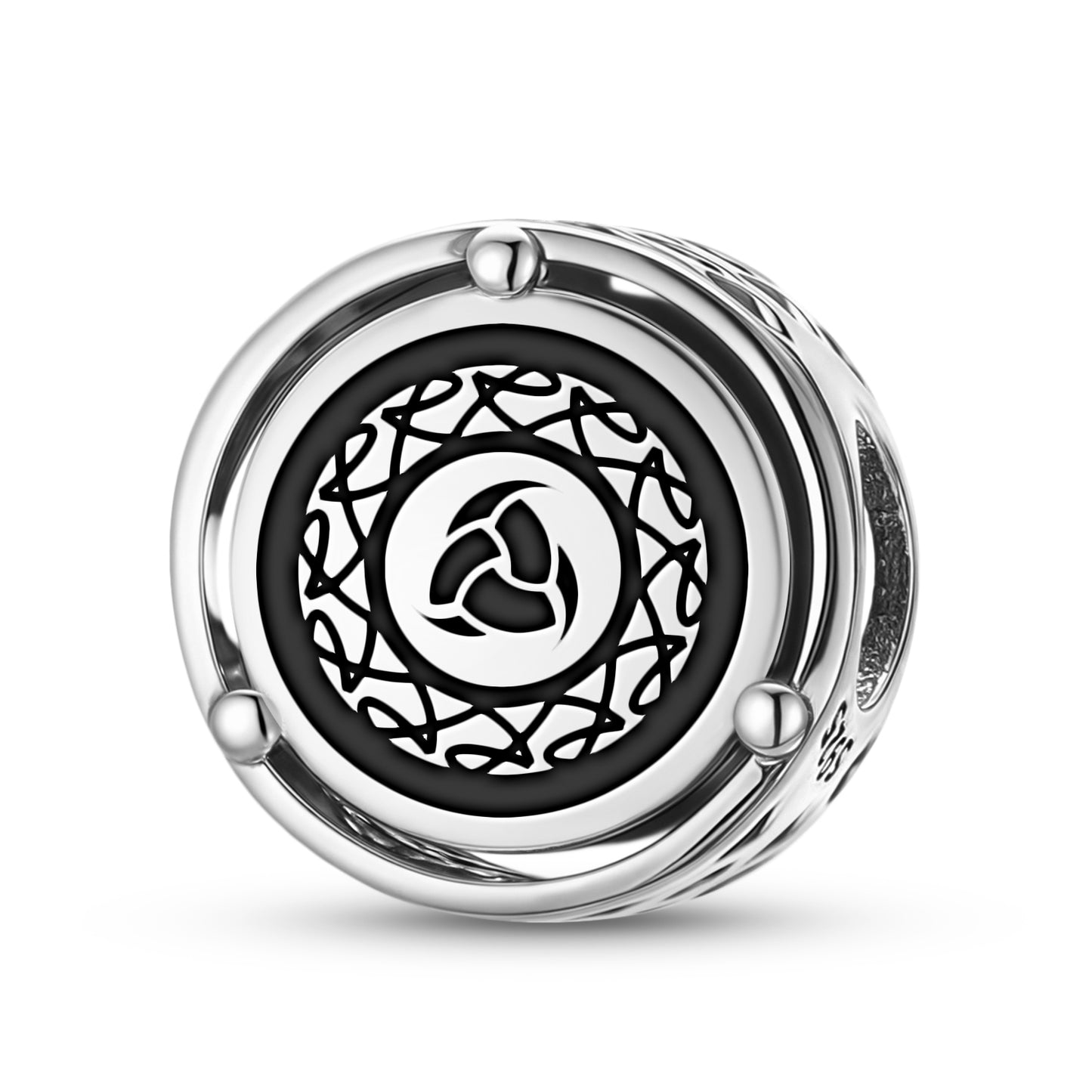 925 Sterling Silver Norse Triple Horn Of Odin Charms For Bracelets & Necklaces Pendants Beads Jewelry Fit Pan Bracelet Bible Verse Charm Prayer Faith Religious Gifts For Women