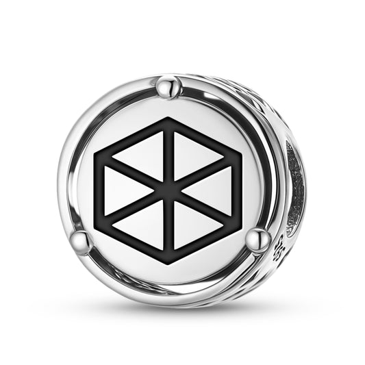 925 Sterling Silver Sacred Geometry Cube Charms For Bracelets & Necklaces Pendants Beads Jewelry Fit Pan Bracelet Bible Verse Charm Prayer Faith Religious Gifts For Women