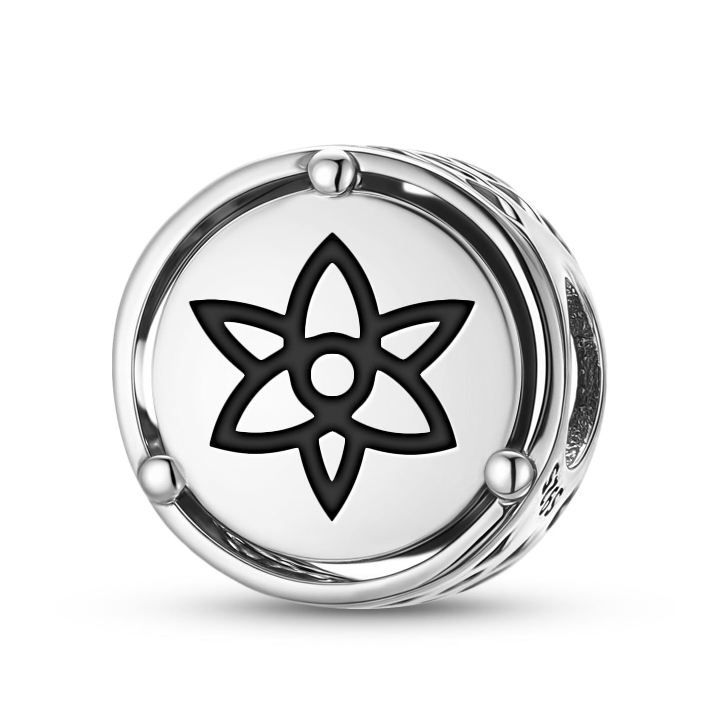 925 Sterling Silver Sacred Geometry The Lily Charms For Bracelets & Necklaces Pendants Beads Jewelry Fit Pan Bracelet Bible Verse Charm Prayer Faith Religious Gifts For Women