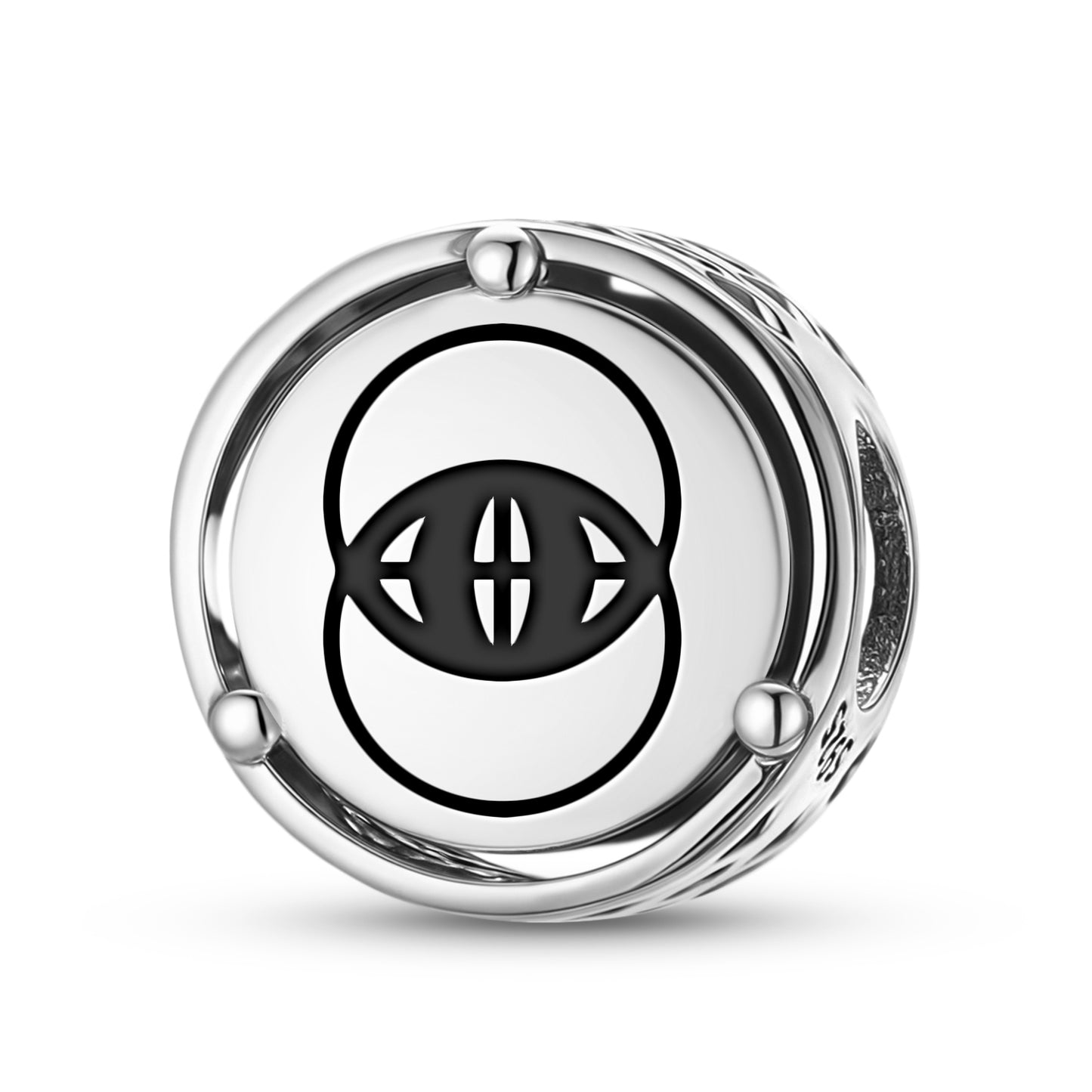 925 Sterling Silver Sacred Geometry Vescica Piscis Charms For Bracelets & Necklaces Pendants Beads Jewelry Fit Pan Bracelet Bible Verse Charm Prayer Faith Religious Gifts For Women