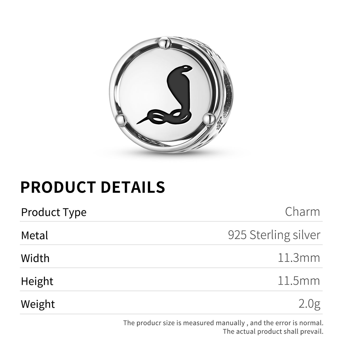 925 Sterling Silver Uraeus Charms For Bracelets & Necklaces Pendants Beads Jewelry Fit Pan Bracelet Bible Verse Charm Prayer Faith Religious Gifts For Women