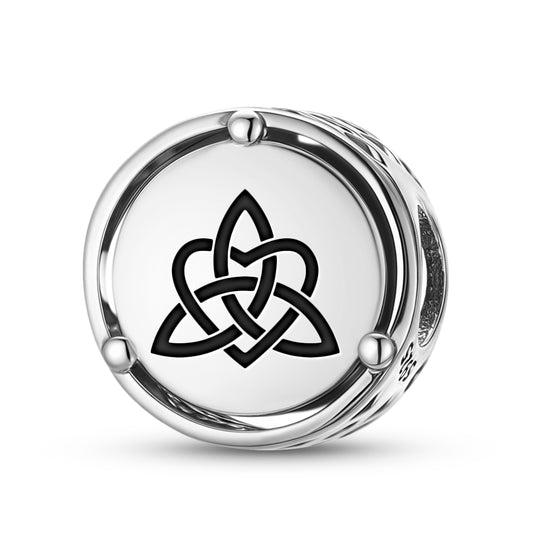 925 Sterling Silver Celtic Love Knot Charms For Bracelets & Necklaces Pendants Beads Jewelry Fit Pan Bracelet Bible Verse Charm Prayer Faith Religious Gifts For Women