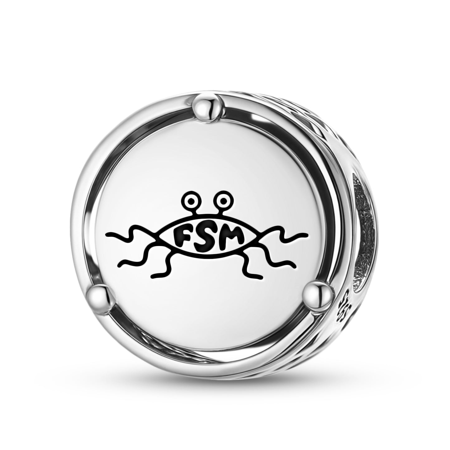 925 Sterling Silver Flying Spaghetti Monsterism Pastafarianism Charms For Bracelets & Necklaces Pendants Beads Jewelry Fit Pan Bracelet Bible Verse Charm Gifts For Women