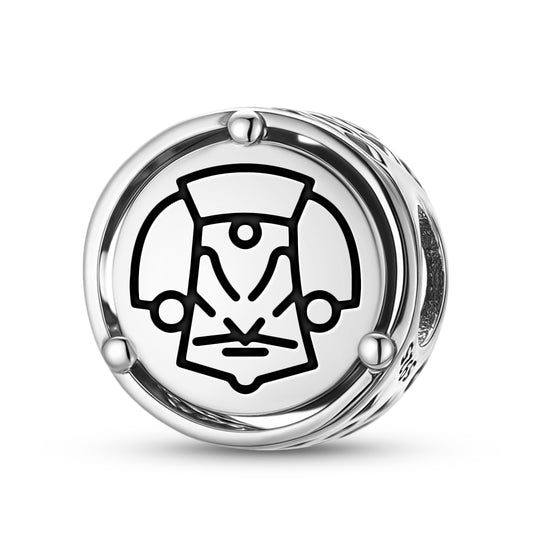 925 Sterling Silver Mayan Mayan Mask Charms For Bracelets & Necklaces Pendants Beads Jewelry Fit Pan Bracelet Charm Ethnic Cultural Symbols Gifts For Women