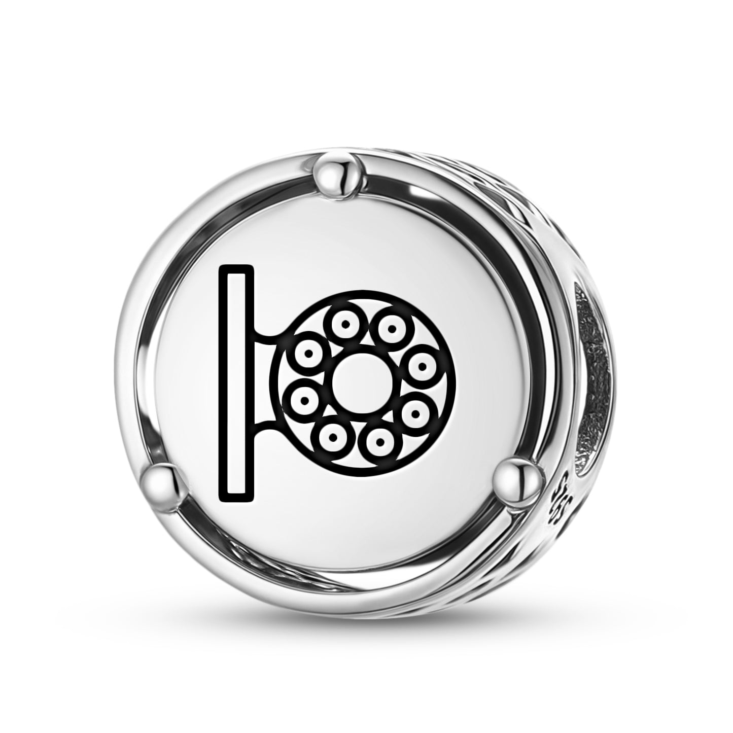 925 Sterling Silver Mayan Pok Ta Pok Ballgame Charms For Bracelets & Necklaces Pendants Beads Jewelry Fit Pan Bracelet Charm Ethnic Cultural Symbols Gifts For Women