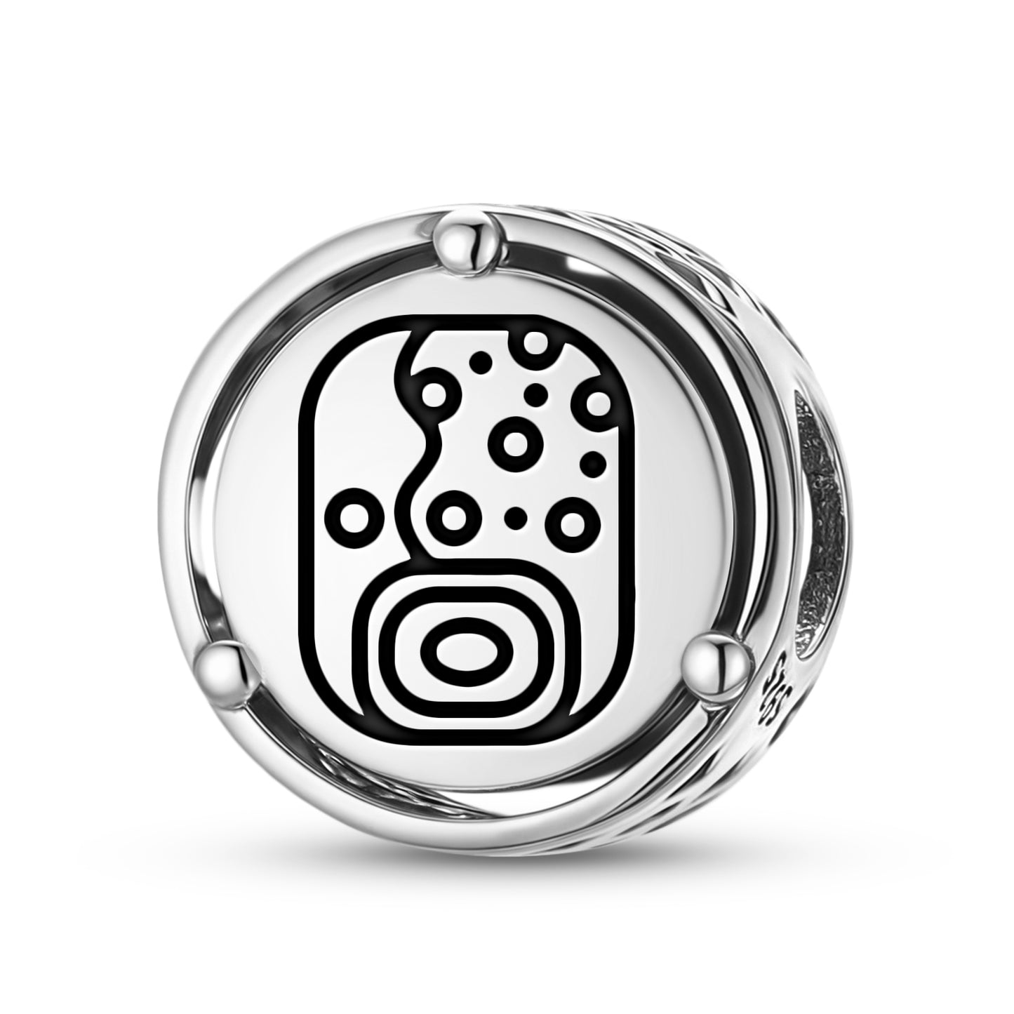 925 Sterling Silver Mayan Wayob Charms For Bracelets & Necklaces Pendants Beads Jewelry Fit Pan Bracelet Charm Ethnic Cultural Symbols Gifts For Women