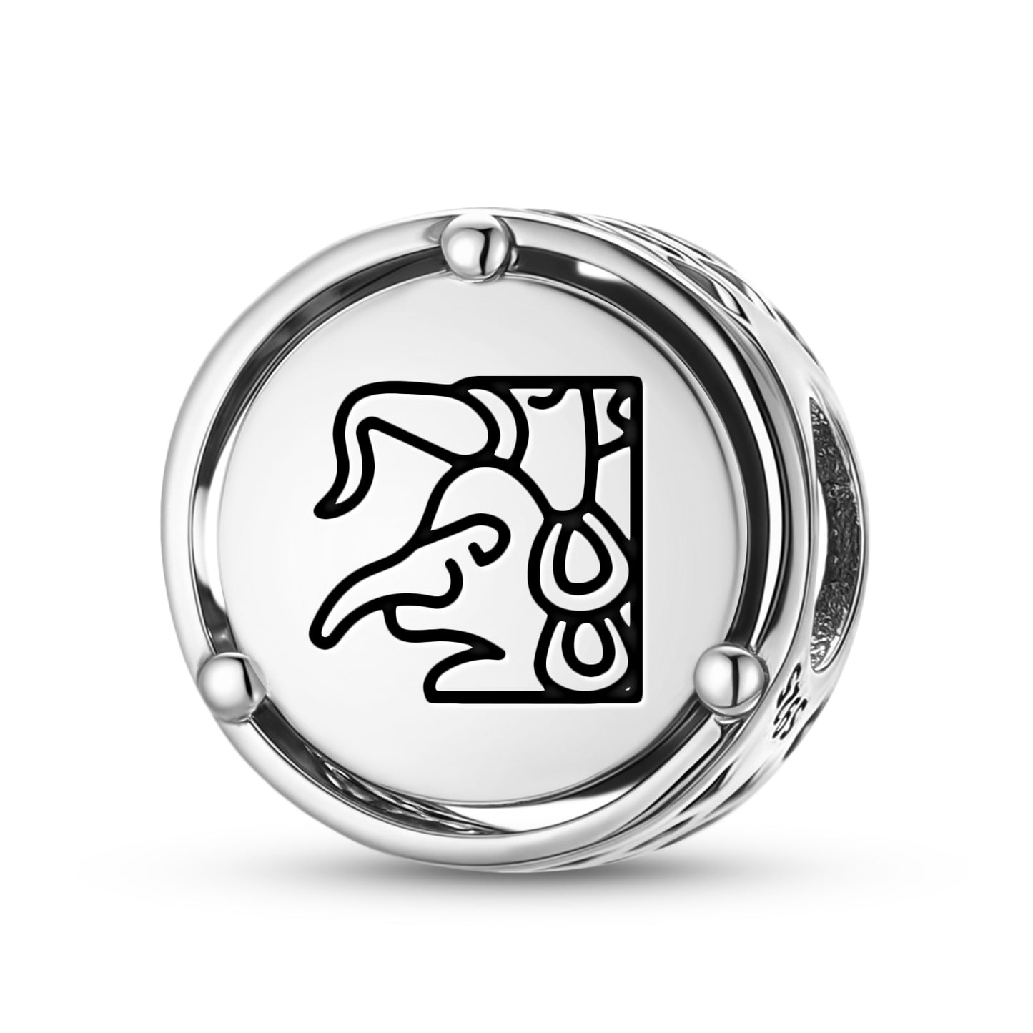 925 Sterling Silver Mayan Chaac Charms For Bracelets & Necklaces Pendants Beads Jewelry Fit Pan Bracelet Charm Ethnic Cultural Symbols Gifts For Women