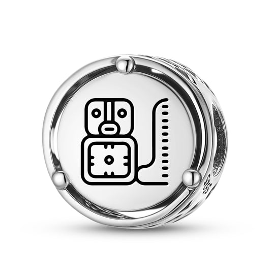 925 Sterling Silver Mayan East Bakab Charms For Bracelets & Necklaces Pendants Beads Jewelry Fit Pan Bracelet Charm Ethnic Cultural Symbols Gifts For Women