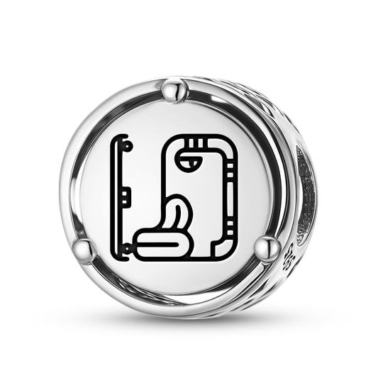 925 Sterling Silver Mayan North Bakab Charms For Bracelets & Necklaces Pendants Beads Jewelry Fit Pan Bracelet Charm Ethnic Cultural Symbols Gifts For Women