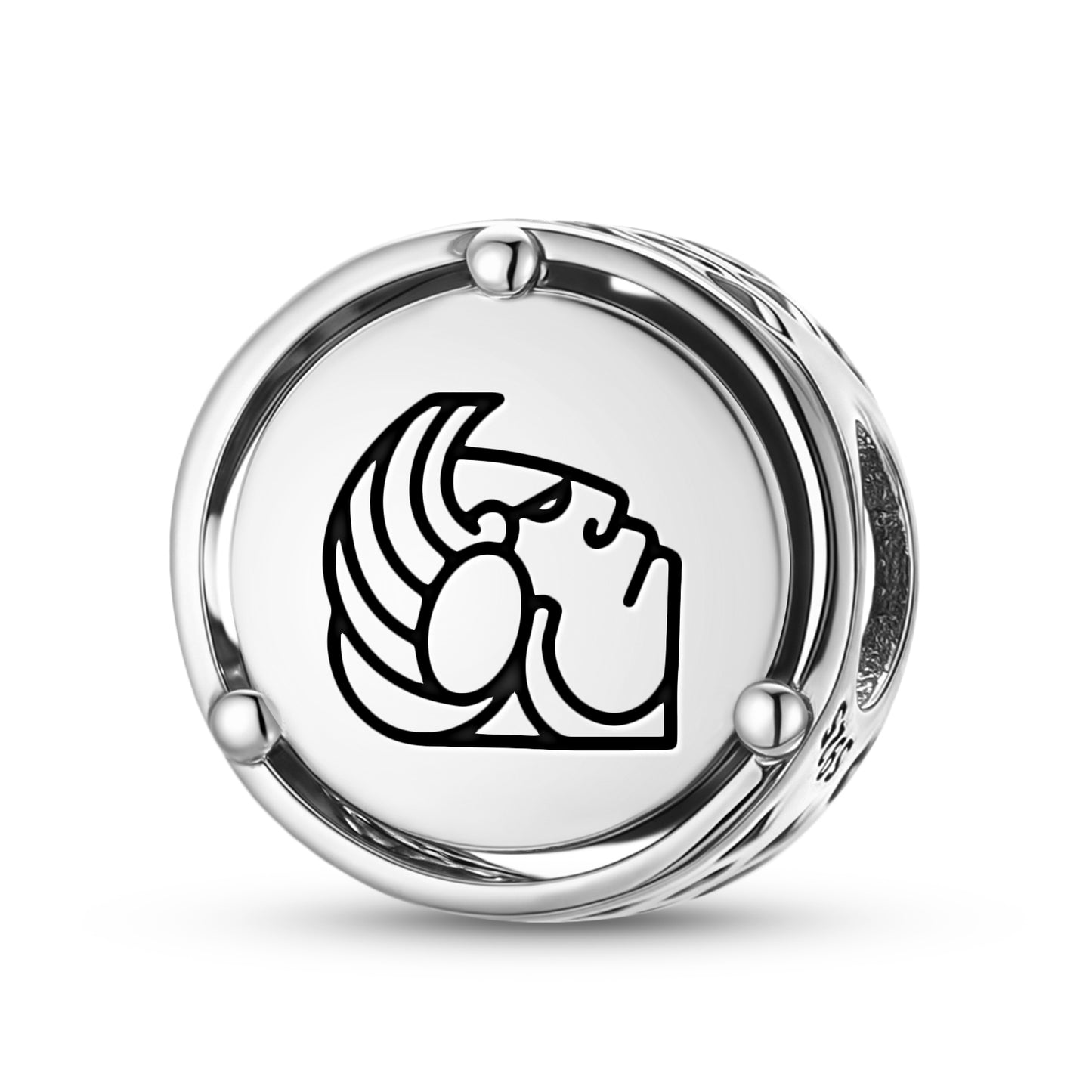 925 Sterling Silver Mayan Teel Kusam Charms For Bracelets & Necklaces Pendants Beads Jewelry Fit Pan Bracelet Charm Ethnic Cultural Symbols Gifts For Women