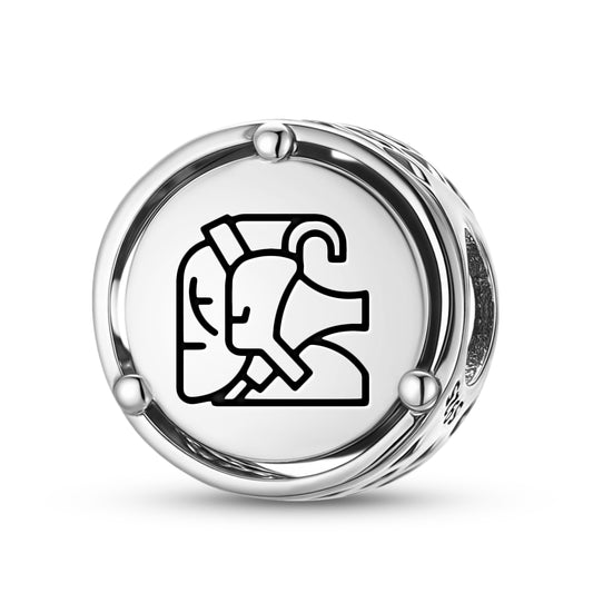 925 Sterling Silver Mayan Yum Kaax Charms For Bracelets & Necklaces Pendants Beads Jewelry Fit Pan Bracelet Charm Ethnic Cultural Symbols Gifts For Women