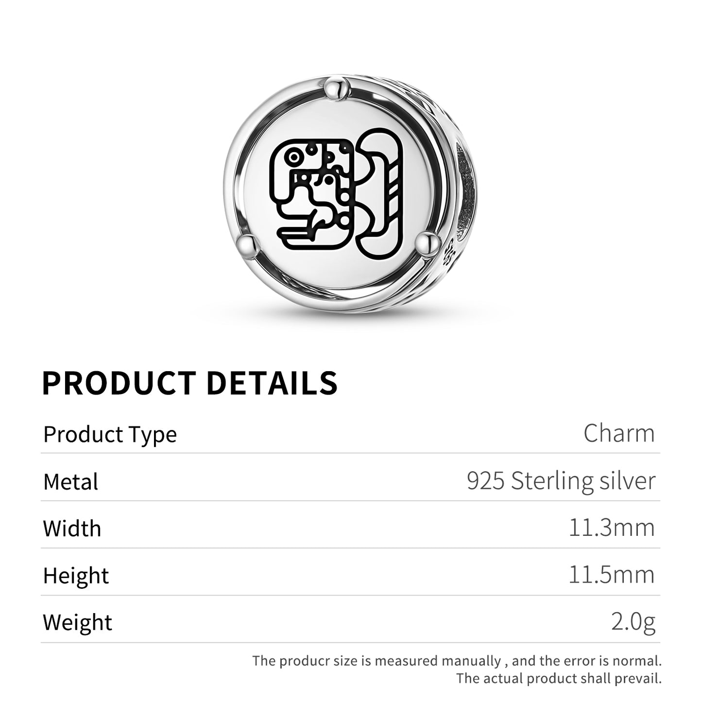 925 Sterling Silver Mayan Jaguar House Charms For Bracelets & Necklaces Pendants Beads Jewelry Fit Pan Bracelet Charm Ethnic Cultural Symbols Gifts For Women