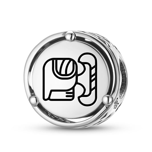 925 Sterling Silver Mayan Razor House Charms For Bracelets & Necklaces Pendants Beads Jewelry Fit Pan Bracelet Charm Ethnic Cultural Symbols Gifts For Women