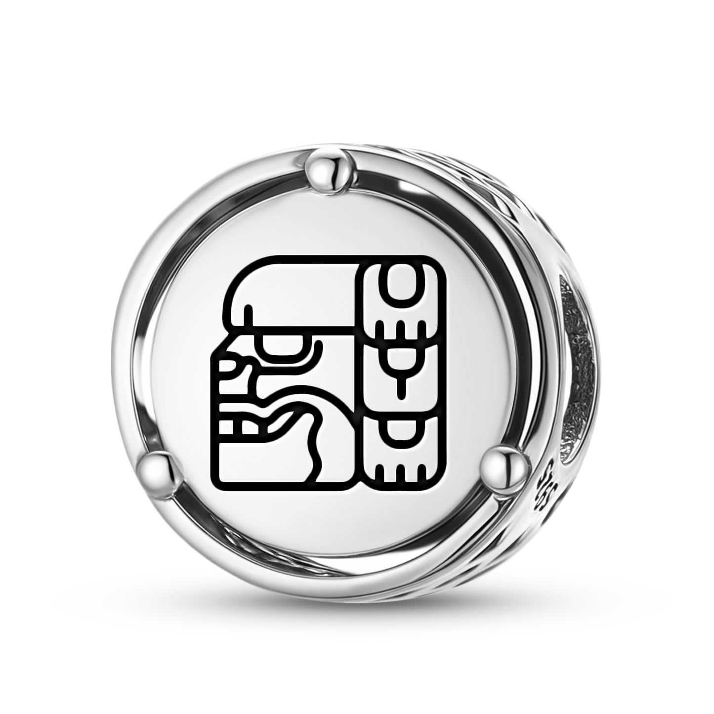 925 Sterling Silver Mayan Xibalbá Charms For Bracelets & Necklaces Pendants Beads Jewelry Fit Pan Bracelet Charm Ethnic Cultural Symbols Gifts For Women