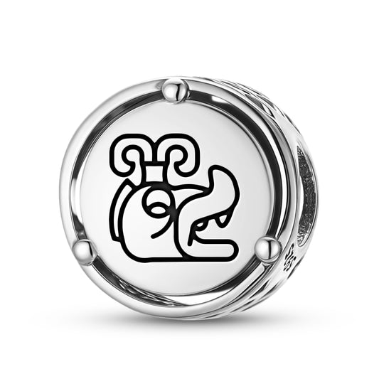 925 Sterling Silver Mayan Huracan Charms For Bracelets & Necklaces Pendants Beads Jewelry Fit Pan Bracelet Charm Ethnic Cultural Symbols Gifts For Women
