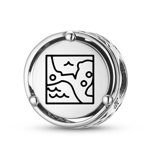 925 Sterling Silver Mayan Mayan World Charms For Bracelets & Necklaces Pendants Beads Jewelry Fit Pan Bracelet Charm Ethnic Cultural Symbols Gifts For Women