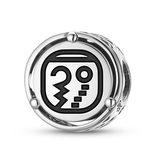 925 Sterling Silver Mayan Kaban Charms For Bracelets & Necklaces Pendants Beads Jewelry Fit Pan Bracelet Charm Ethnic Cultural Symbols Gifts For Women