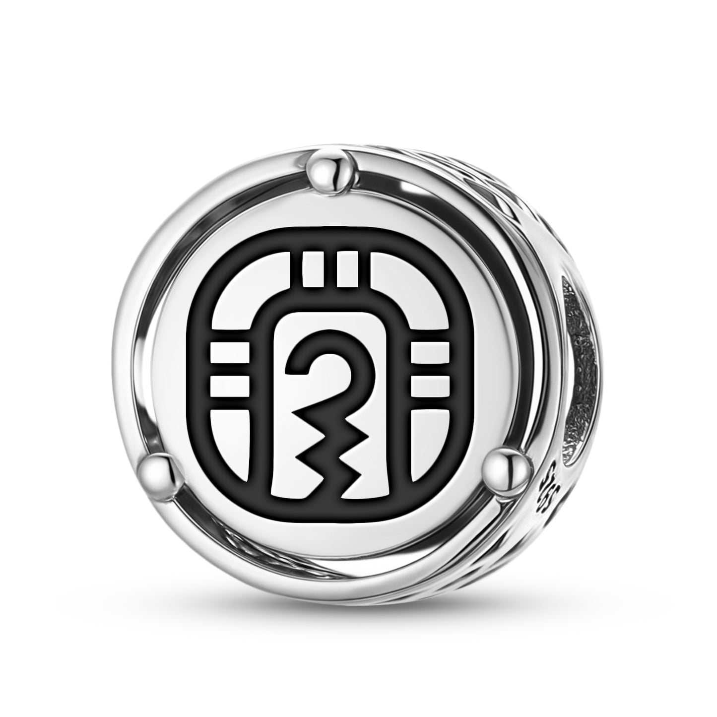 925 Sterling Silver Mayan Kib Charms For Bracelets & Necklaces Pendants Beads Jewelry Fit Pan Bracelet Charm Ethnic Cultural Symbols Gifts For Women