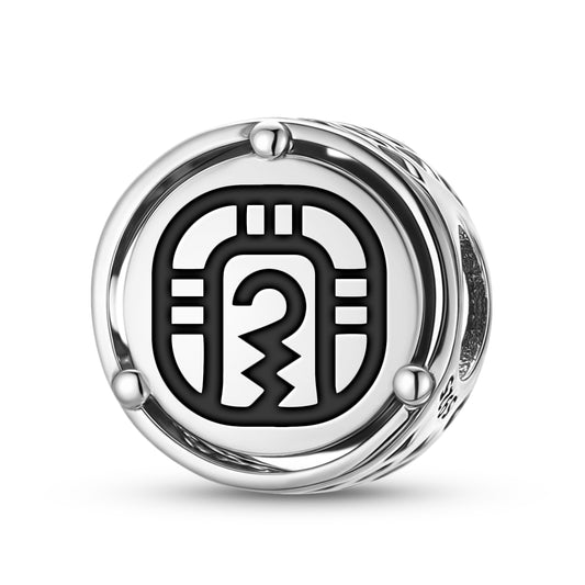 925 Sterling Silver Mayan Kib Charms For Bracelets & Necklaces Pendants Beads Jewelry Fit Pan Bracelet Charm Ethnic Cultural Symbols Gifts For Women