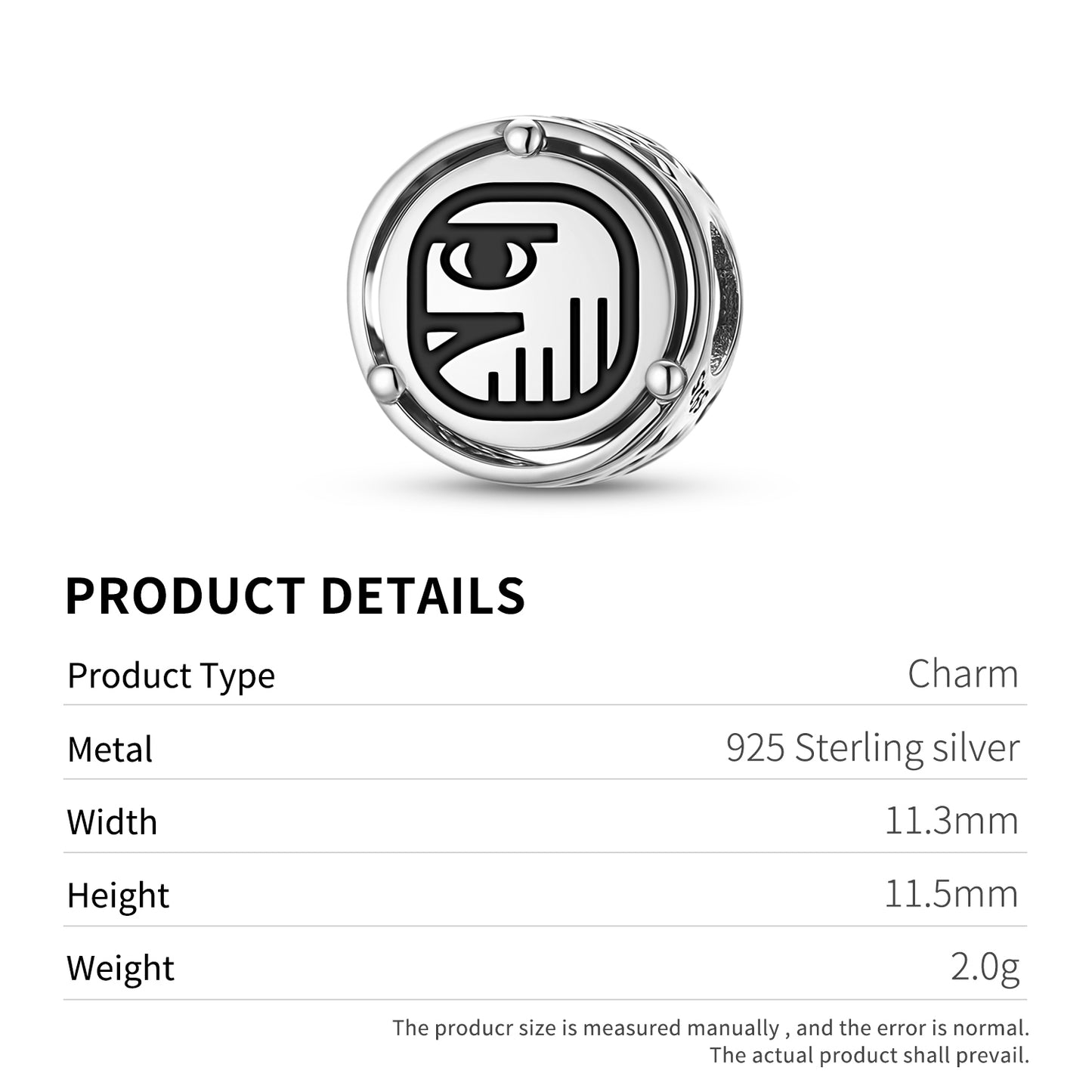 925 Sterling Silver Mayan Men Charms For Bracelets & Necklaces Pendants Beads Jewelry Fit Pan Bracelet Charm Ethnic Cultural Symbols Gifts For Women