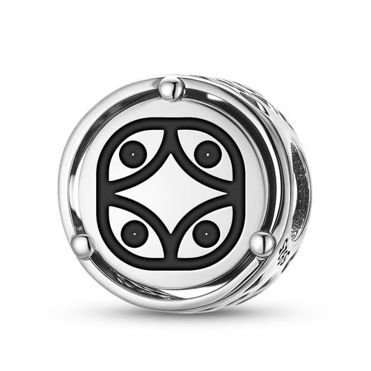 925 Sterling Silver Mayan Lamat Charms For Bracelets & Necklaces Pendants Beads Jewelry Fit Pan Bracelet Charm Ethnic Cultural Symbols Gifts For Women