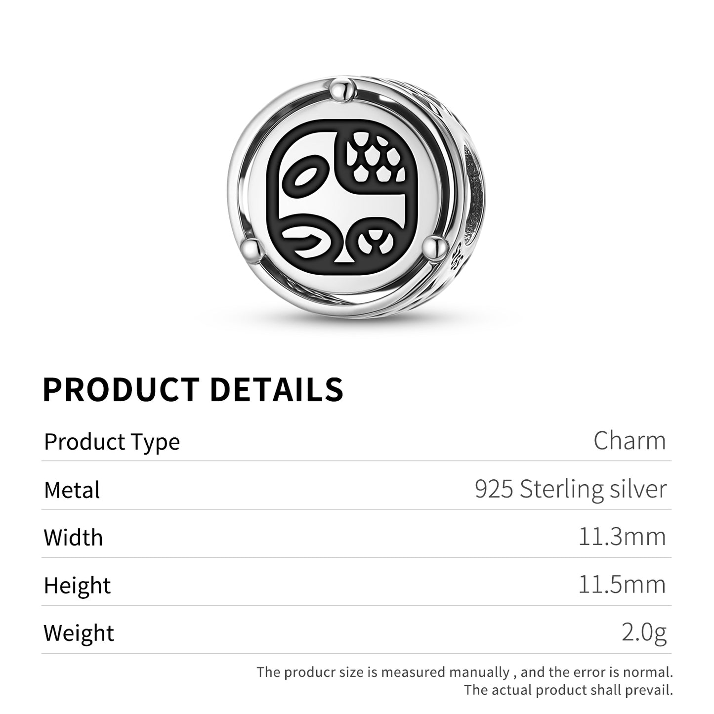 925 Sterling Silver Mayan Chiccan Charms For Bracelets & Necklaces Pendants Beads Jewelry Fit Pan Bracelet Charm Ethnic Cultural Symbols Gifts For Women