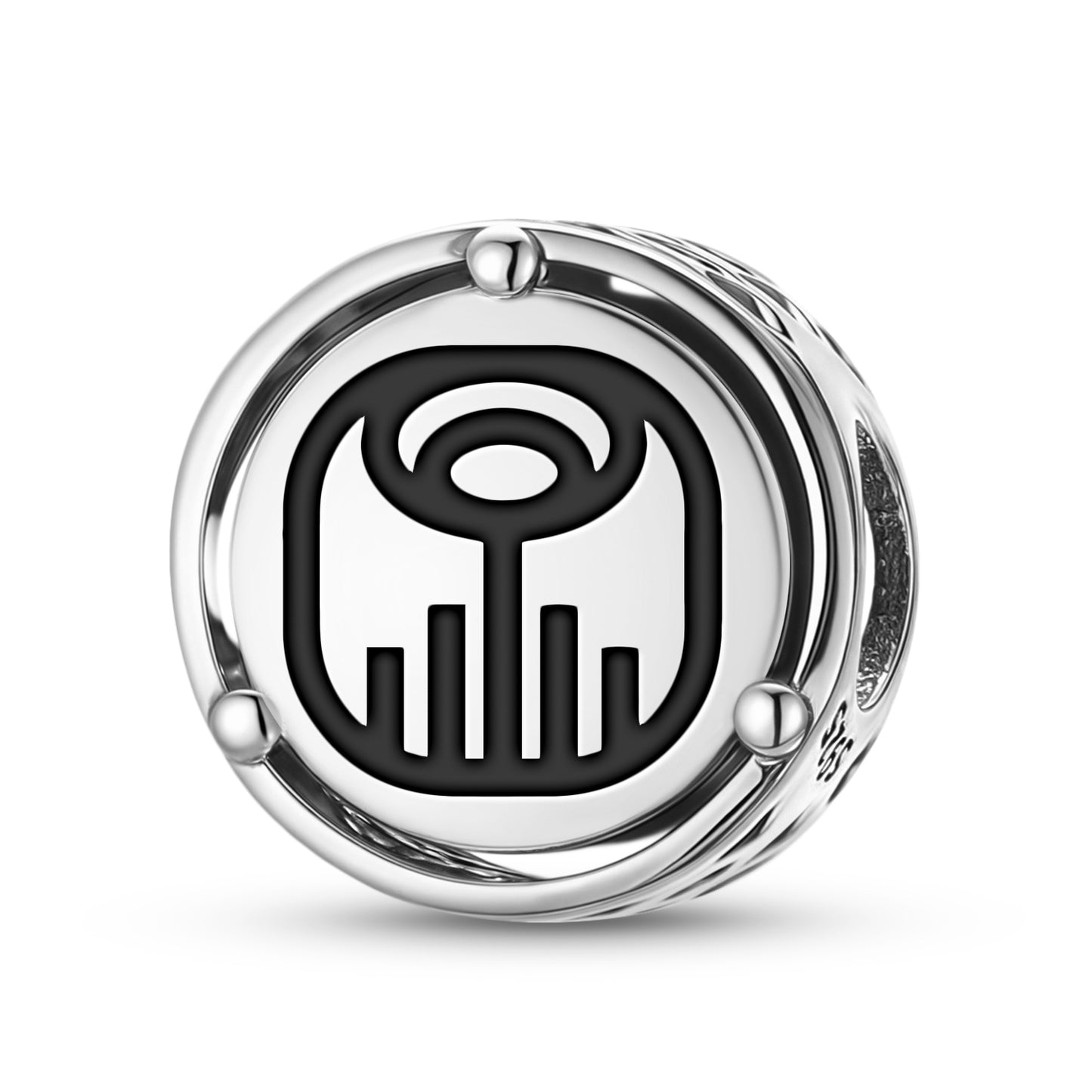 925 Sterling Silver Mayan Imix Charms For Bracelets & Necklaces Pendants Beads Jewelry Fit Pan Bracelet Charm Ethnic Cultural Symbols Gifts For Women