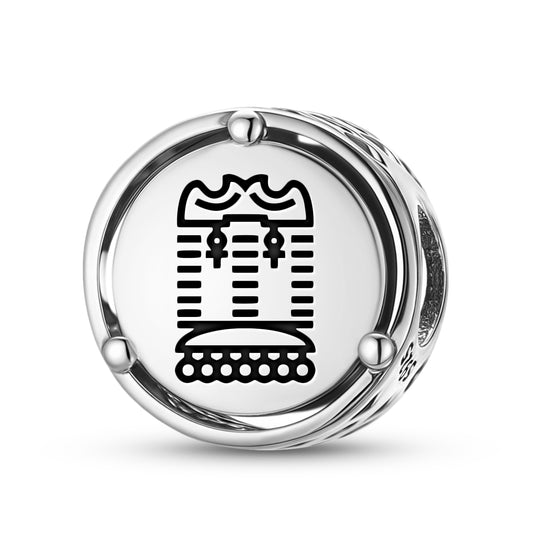 925 Sterling Silver Mapuche Trapelacucha Charms For Bracelets & Necklaces Pendants Beads Jewelry Fit Pan Bracelet Charm Ethnic Cultural Symbols Gifts For Women