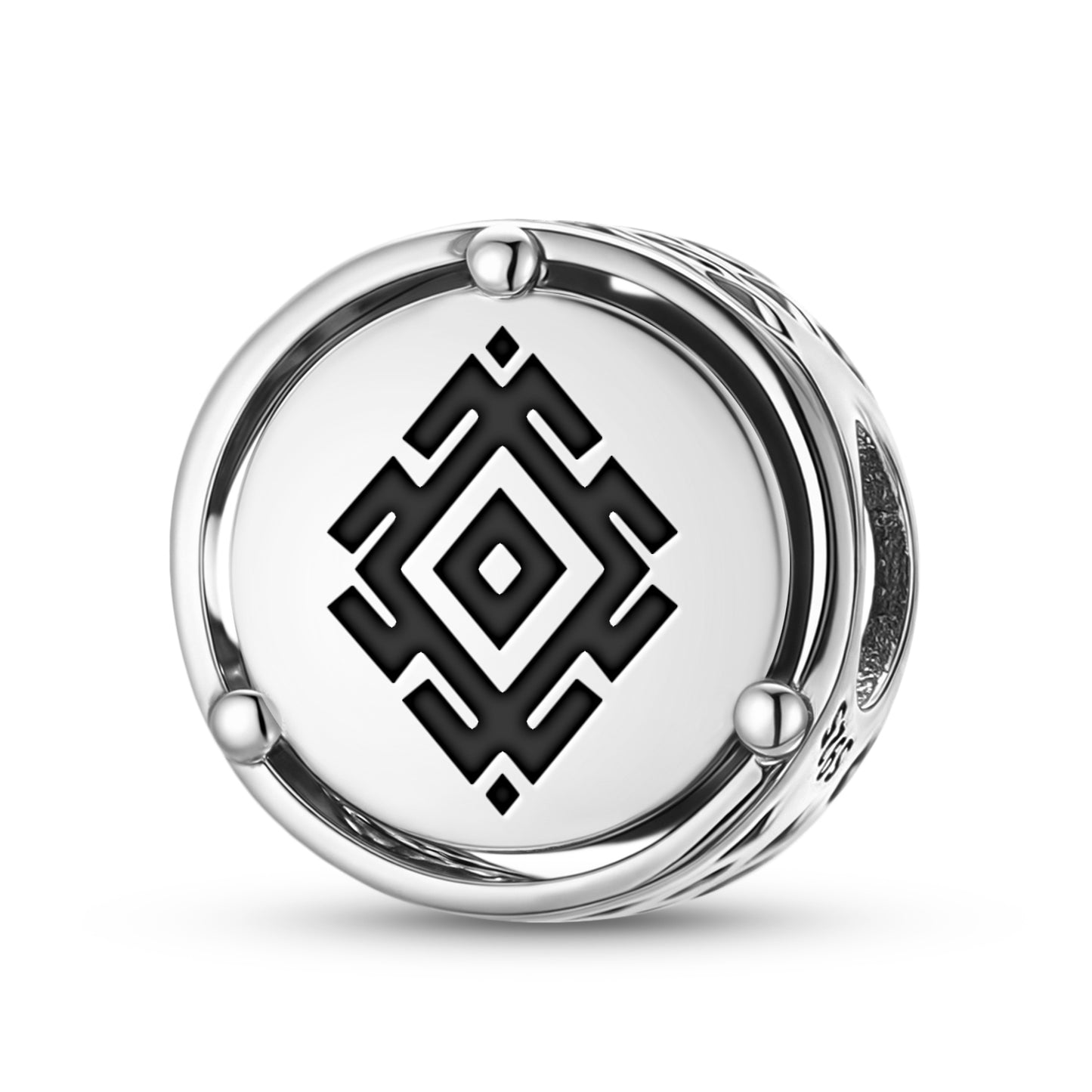 925 Sterling Silver Mapuche Llalin Charms For Bracelets & Necklaces Pendants Beads Jewelry Fit Pan Bracelet Charm Ethnic Cultural Symbols Gifts For Women