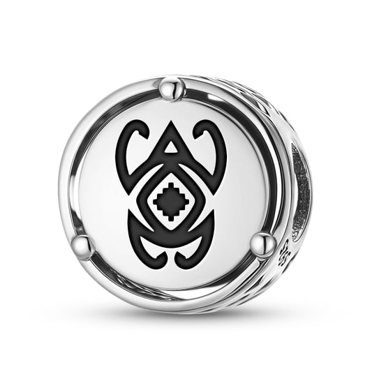 925 Sterling Silver Mapuche Toad – Sapo Charms For Bracelets & Necklaces Pendants Beads Jewelry Fit Pan Bracelet Charm Ethnic Cultural Symbols Gifts For Women