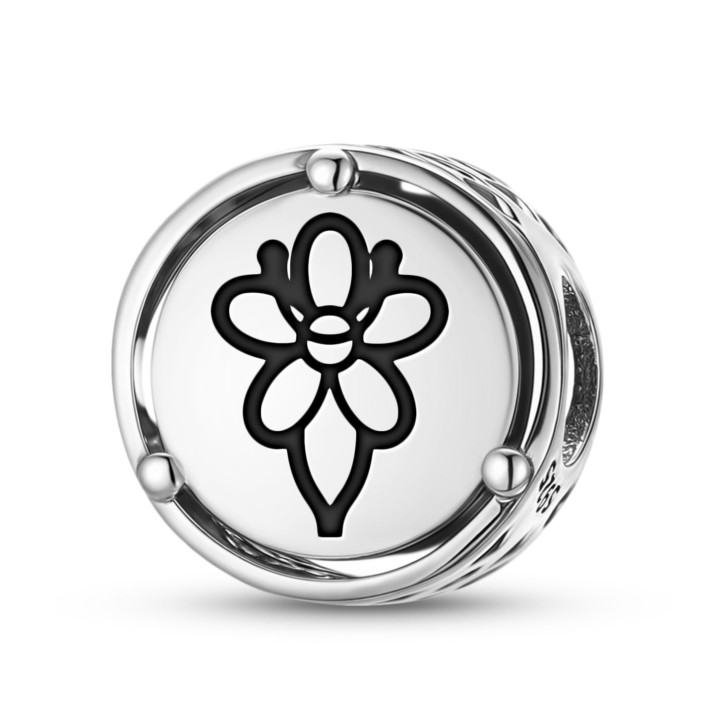 925 Sterling Silver Flowers Valerian Charms For Bracelets & Necklaces Pendants Beads Jewelry Fit Pan Bracelet Charm Ethnic Cultural Symbols Gifts For Women