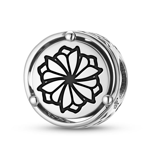 925 Sterling Silver Flowers Cornflower Charms For Bracelets & Necklaces Pendants Beads Jewelry Fit Pan Bracelet Charm Ethnic Cultural Symbols Gifts For Women
