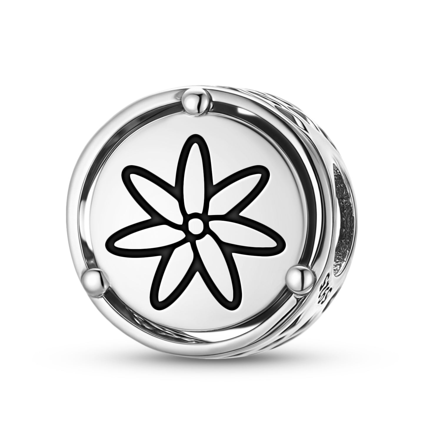 925 Sterling Silver Flowers Jasmine Charms For Bracelets & Necklaces Pendants Beads Jewelry Fit Pan Bracelet Charm Ethnic Cultural Symbols Gifts For Women
