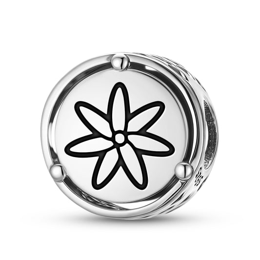 925 Sterling Silver Flowers Jasmine Charms For Bracelets & Necklaces Pendants Beads Jewelry Fit Pan Bracelet Charm Ethnic Cultural Symbols Gifts For Women