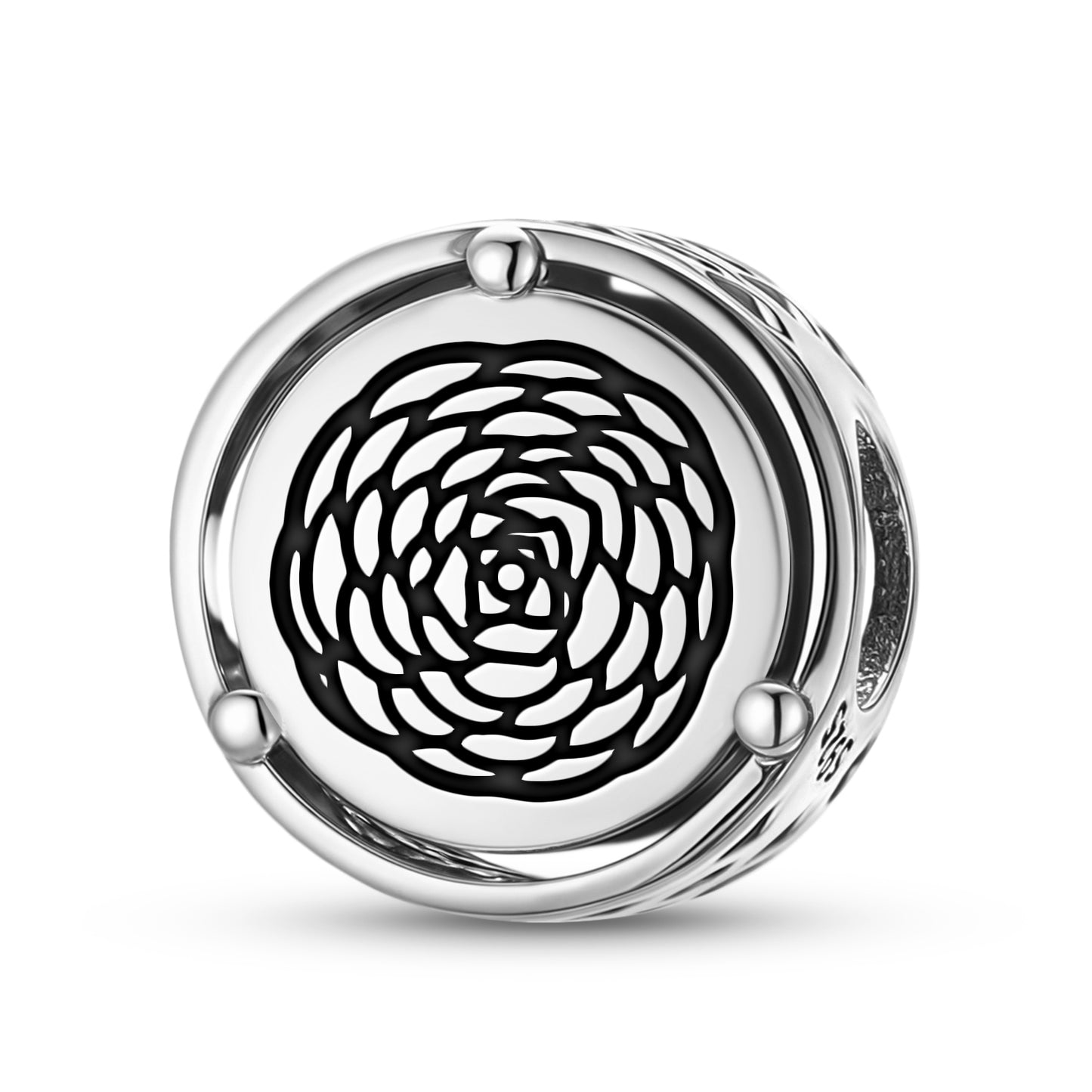 925 Sterling Silver Flowers Camellia Charms For Bracelets & Necklaces Pendants Beads Jewelry Fit Pan Bracelet Charm Ethnic Cultural Symbols Gifts For Women