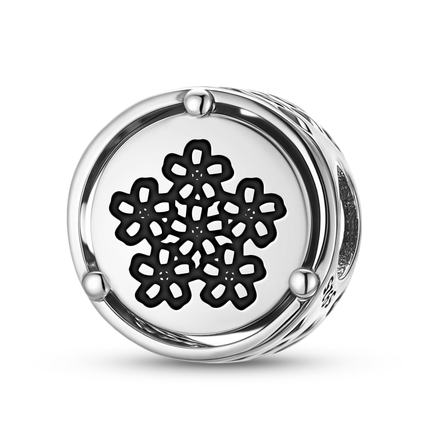 925 Sterling Silver Flowers Verbena Charms For Bracelets & Necklaces Pendants Beads Jewelry Fit Pan Bracelet Charm Ethnic Cultural Symbols Gifts For Women