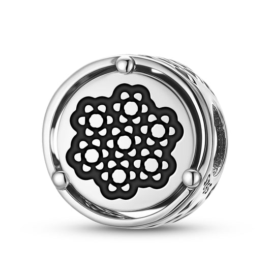 925 Sterling Silver Flowers Yarrow Charms For Bracelets & Necklaces Pendants Beads Jewelry Fit Pan Bracelet Charm Ethnic Cultural Symbols Gifts For Women
