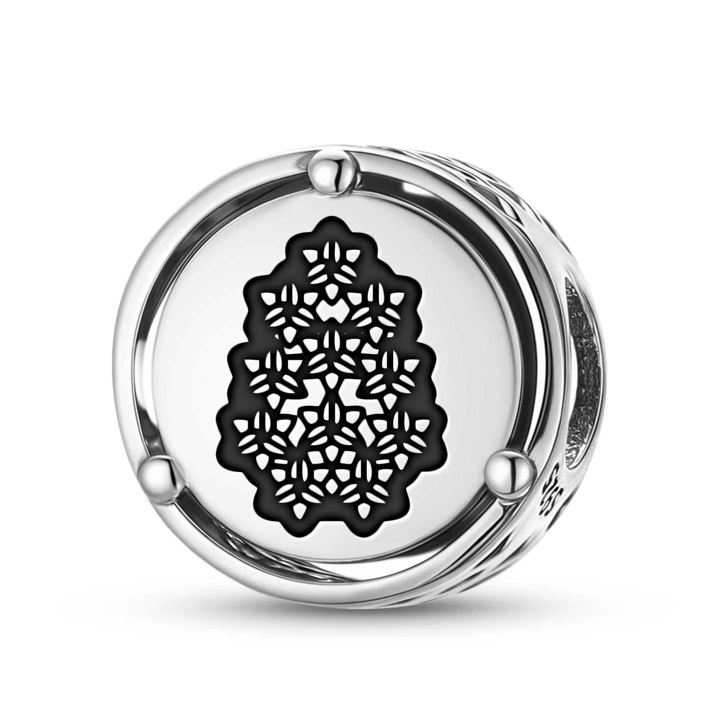 925 Sterling Silver Flowers Hyacinth Charms For Bracelets & Necklaces Pendants Beads Jewelry Fit Pan Bracelet Charm Ethnic Cultural Symbols Gifts For Women