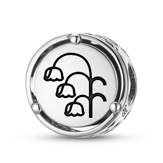 925 Sterling Silver Flowers Lily Of The Valley Charms For Bracelets & Necklaces Pendants Beads Jewelry Fit Pan Bracelet Charm Ethnic Cultural Symbols Gifts For Women