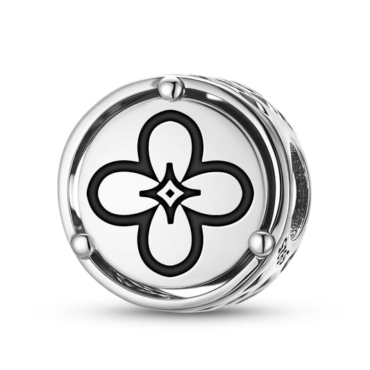 925 Sterling Silver Flowers Lilac Charms For Bracelets & Necklaces Pendants Beads Jewelry Fit Pan Bracelet Charm Ethnic Cultural Symbols Gifts For Women