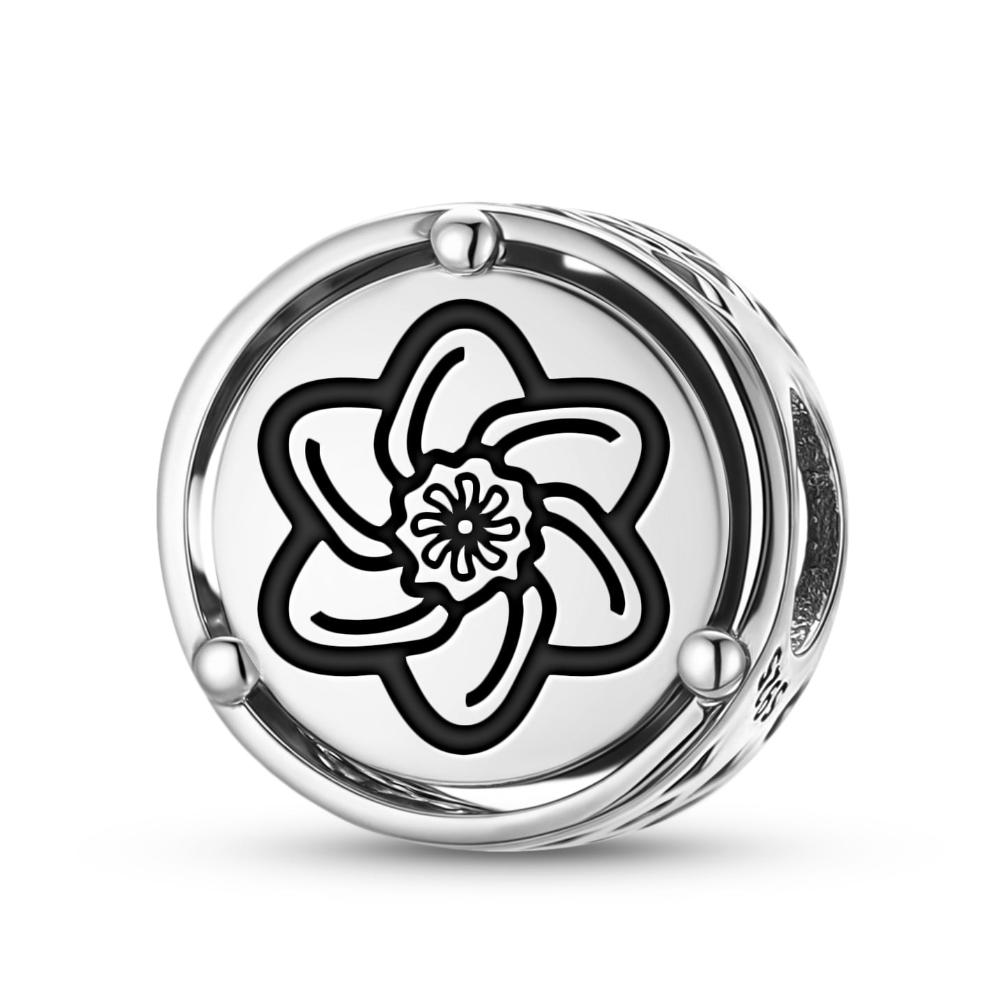 925 Sterling Silver Flowers Daffodil Charms For Bracelets & Necklaces Pendants Beads Jewelry Fit Pan Bracelet Charm Ethnic Cultural Symbols Gifts For Women